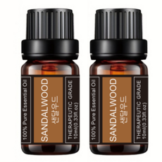 레노포프 천연 에센셜오일 & 블랜딩오일 35종 테라퓨틱등급, 2개, 10.샌달우드, 10ml
