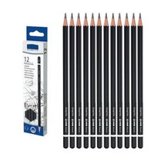 에이치비문화사 전문가용 미술 스케치 필기 연필 12p, 1세트, 4B