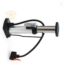 루피네상점 미니에어펌프 자전거 발펌프 실버