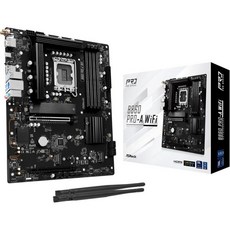 ASRock B860 Pro RS 인텔 코어 울트라 DDR5 8666MHz 256GB M.2 LGA1851 ATX 마더보드 SATA3 6.0 Gbs PCIe 5.0 BIOS 플, PRO-A WIFI