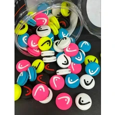 쿠쿠스토어 헤드 테니스 라켓 충격 흡수 댐퍼 기념품 방진 실리콘 스포츠 액세서리 감소, 01 10pcs Random color