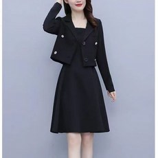 COSYEVNO 여성 정장 세트 겨울 원피스 더블 슬림핏 고급스러운 긴팔 정장 BCXnstz-5