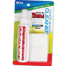 문교 화이트보드 크리너 100ml+부직포 학교 칠판 클리너세트, 본상품