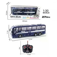 버스rc카 트럭rc카 어린이 무선조종 자동차 장난감 알씨카 선물 31cm, blue