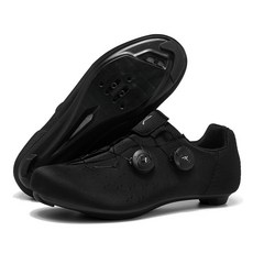 로드바이크 클릿슈즈 평페달 통기성 사이클링 자전거신발 산악자전거 라이딩용, 260, F_클릿 블랙 슈즈