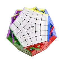 복잡 큐브 마그네틱 12면 매직 5x5 십이면체 전문 스피드 퍼즐 5M, 5M 자기 색상