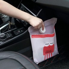 오늘출고 자동차 휴지통 접착 쓰레기 봉투 차량 15P 세트, 01CAR봉투-블루버드, 01CAR봉투-블루버드