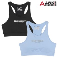 [AWK 중계점] *25S/S시즌 특가SALE* 레터링 래쉬가드 브라탑 (2Color) 탈착 가능한 브라패드로 민감한 부분까지 완벽하게 커버하는 스포티 워터 브라탑
