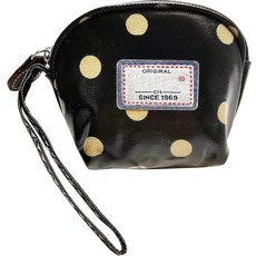 [ 989058 ] 자유의 보석 나일론 팔찌 동전 지갑 메이크업 액세서리 일상 필수품을 위한 작은 조개 모양 지퍼 파우치 여성용 스트랩이 있는 컴팩트 체인지 멀티컬러