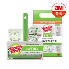 3M 테이프 클리너 대형 핸들+베이직 대형 리필 6개입, 1박스
