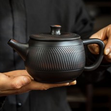 妃雪森 建水紫陶 茶壺 大容量 茶具, 紫陶漢瓦壺, 1個
