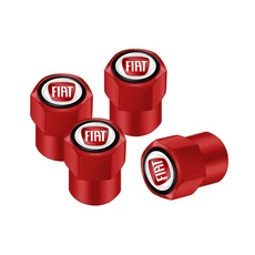 FIAT Abarth 500 Tipo FR Panda Argo Freemont Viaggio Bravo Punto Doblo 용 3D 메탈 자동차 타이어 밸브, 06 Fiat B Red