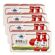 웅진 가야농장 토마토농장 음료수 쥬스 주스 사무실 노인정 과일 과채 과즙 대용량, 1개, 180ml
