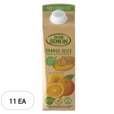 돈시몬 착즙 오렌지 주스, 1L, 11개