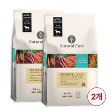 네츄럴코어 치킨&연어 애견사료 7kg x 2봉, 닭+연어, 1세트