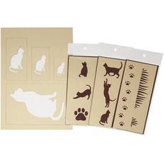 조호크 종이 스텐실 고양이 세트(세트)