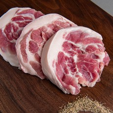 안동뒷고기푸 국내산 돼지 뒷고기 특수부위 덜미살(냉장 슬라이스) 500g, 1개