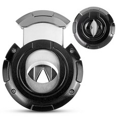 아마존평점4.5+ 미국출고 169806 KEENSUN 2-in-1 시가 커터 - 420J2 스테인리스 스틸 듀얼 블레이드 (플랫 컷 및 V 컷) 60 링 게이지 인체 공학적