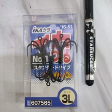 KATSUICHI IKA IS-51 魷魚鶴 No.1 野猴鉤 魚鉤 LL/3L 軟絲 花枝 花軟 活餌#607565, 1個