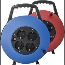 도토리마켓 미니전선릴 접지형 10M 1.5SQ 레드, 1