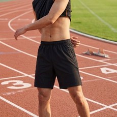 66inch 남녀공용 러닝쇼츠 여름 경량 드라이 쿨 운동 우븐 반바지