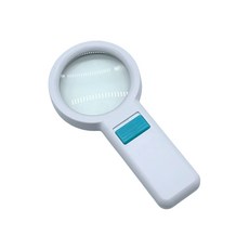 CHUDA手持高倍帶燈放大鏡，環形LED照明，高清晰閱讀輔助工具，長者閱讀必備, 9988白色, 1個