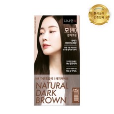 다나한 모 칼라크림 한방 새치염색약, N4 자연흑갈색, 10개