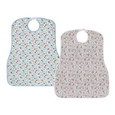 가하 방수 턱받이 성인 노인 환자 어르신 요양원 에이프런 환자용 앞치마, 1개, (그레이)