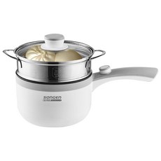 SONGEN 多功能陶瓷電煮鍋 SG-D723 白 可蒸煮料理鍋