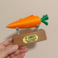 動物方城市 胡蘿蔔錄音筆 朱迪錄音筆 兔子警官錄音筆 兒童可愛寫字筆 原子筆, 胡蘿蔔模型+底座【英文】