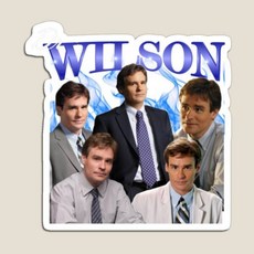 냉장고 자석 기념품 Dr Wilson House Md 푸른 불꽃 가족 스티커 장식, Small