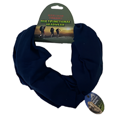 Walkplus 織步加 美麗諾羊毛多功能魔術頭巾 吸濕排汗 防曬 藍色 53-62cm