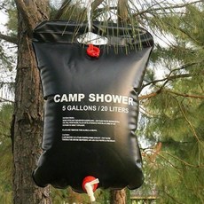 [베스트]접이식 간이 샤워 비닐백 주머니(20L/40L) 캐핑 차박 야외활동, 20L, 20L, 1개