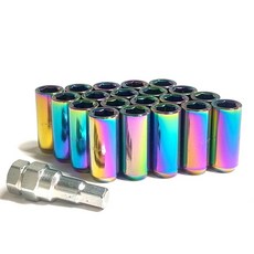 발통마켓 자동차 8색상 M12x1.5 롱타입 현대 기아 휠너트, 카멜, 1세트