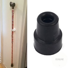 은우네 지팡이 고무 실버용품, 1개, 블랙