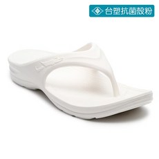 舒適室內夾腳拖鞋 輕盈防滑設計, 白色, 25 cm