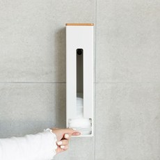 벽걸이 수납함 비닐봉지 디스펜서 종량제 봉투 정리함푸른플러스