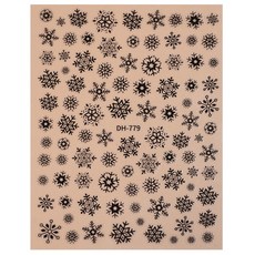 오아루 크리스마스 눈꽃 네일스티커, 1개, SN-02