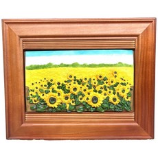 小老闆萬國商舖 向日葵鑰匙盒 居家店面擺飾 文青和風送禮佳品, 1個