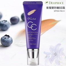 DEOPROCE 紫羅蘭防曬CC霜 SPF50+ PA+++ (兩色可選) 潤色隔離霜, 1個, #23(健康膚色)