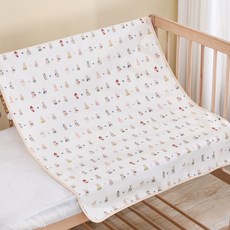 VANLUEE 隔尿墊 棉 寶寶 嬰兒, 1個, 80*100cm/260g愛心兔