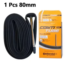 콘티넨탈 그랜드 레이스 28 도로 자전거 내부 튜브 700c x 20-25 Presta 42mm/60mm/80mm, 04 700x20-25C 80mm x1