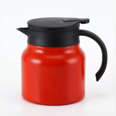 대용량 316 스텐 보온 주전자 보온 티포트, 오렌지, 1개, 1000ml