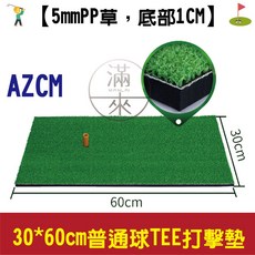 AZCG 高爾夫打擊墊 1.5*1.5M 普通版, 1個, 30*60cm普通球TEE打擊墊AZCM