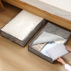부직포 언더베드 수납 정리박스, 75L, 1
