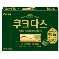 (핸드크림증정)25년 신상간식 크라운제과 쿠크다스 말차에디션, 289g, 1개