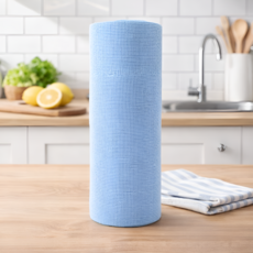 캐롤링 뜯어쓰는 극세사 행주 여러번 빨아쓰는 다용도 롤행주, 연블루, 1개, 20