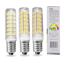 [LED앤샵] led 미니전구 콘램프 꼬마전구 5w 전구색 주광색 주백색 e14 e17, 14B (E14), 전구색(노란빛), 2개