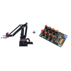 ESP32 로봇 DIY 키트 매니퓰레이터 클로 프로그래밍 프로젝트용 금속 회전 베이스암 4 DOF, Package 6, 1개