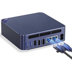 Beelink 비링크 EQ14 미니 PC Intel Twin Lake N150 최대 3.6GHz 16GB DDR4 500GB NVMe SSD 2.5G 듀얼 LAN 컴퓨터 USB, Blue, N150 16G/500GB